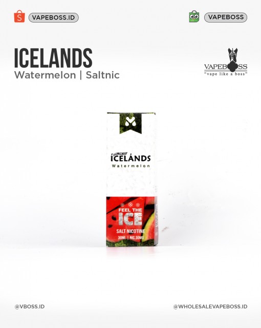 Icelands Watermelon Salt Nicotine 30ml 30mg By Move Juice